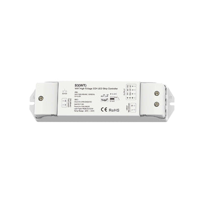  LED 100-240V AC Dimming/CCT/RGB Wifi Controller Tuya APP 2.4GHz RF S3(WT)