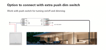  LED 100-240V AC Dimming/CCT/RGB Wifi Controller Tuya APP 2.4GHz RF S3(WT)