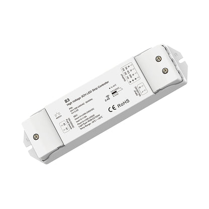  LED 100-240V AC Dimming/CCT/RGB Controller S3 + 8 Zone Remote Control RS8