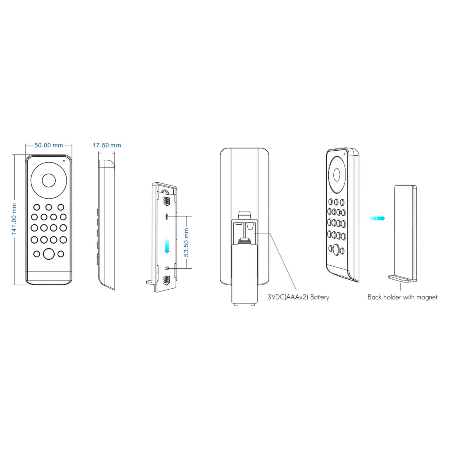  LED 100-240V AC Dimming/CCT/RGB Controller S3 + 8 Zone Remote Control RS8