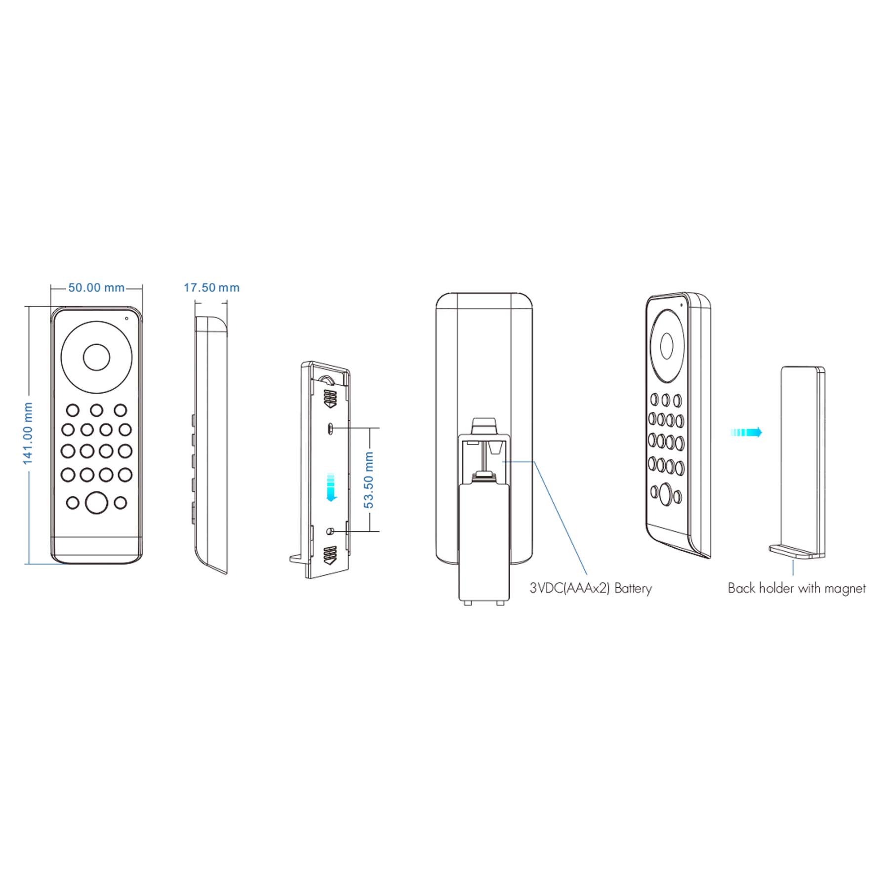  LED 100-240V AC Dimming/CCT/RGB Controller S3 + 8 Zone Remote Control RS8
