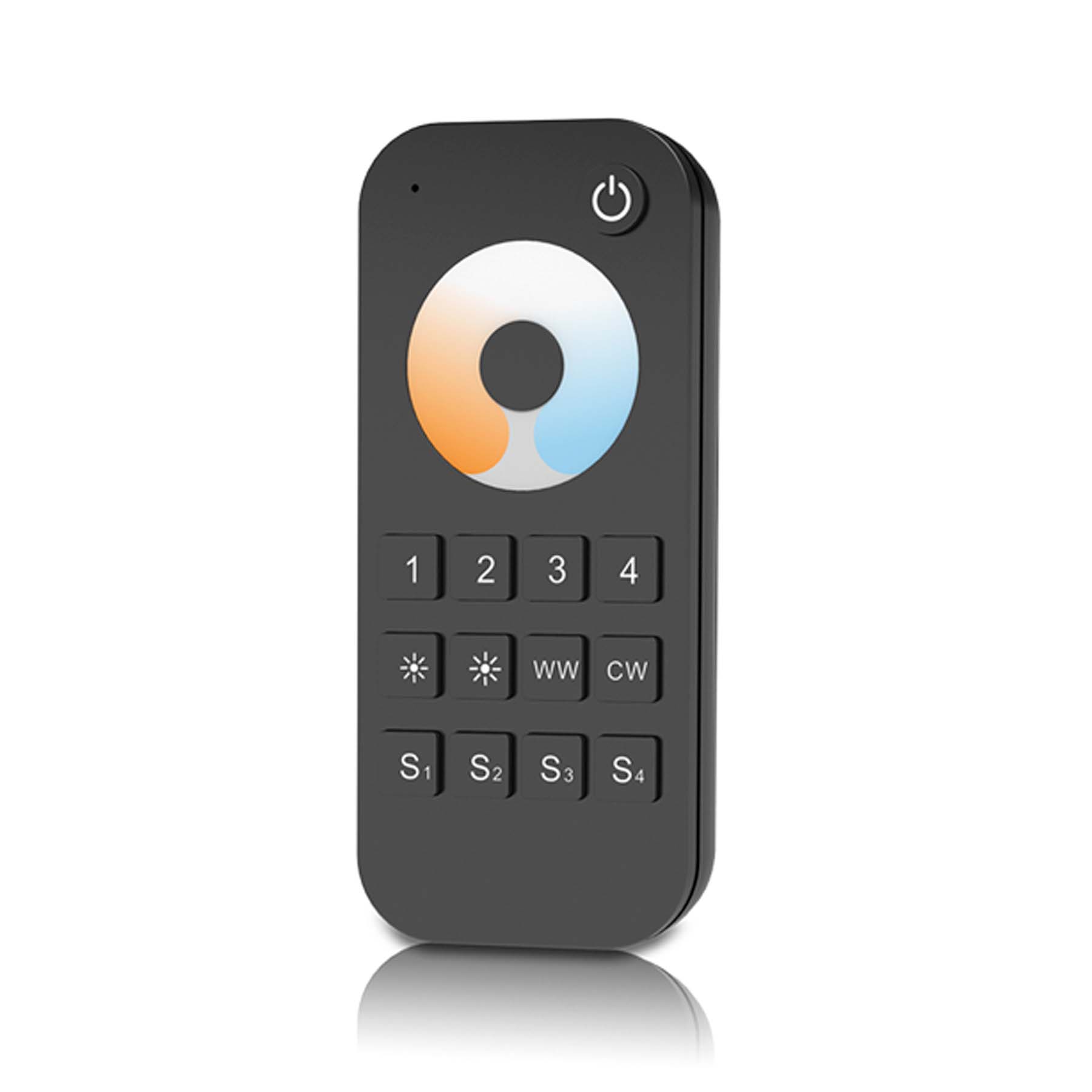  LED 12-24V DC Dimming/CCT Controller V2 + 4 Zone Remote Control RT7