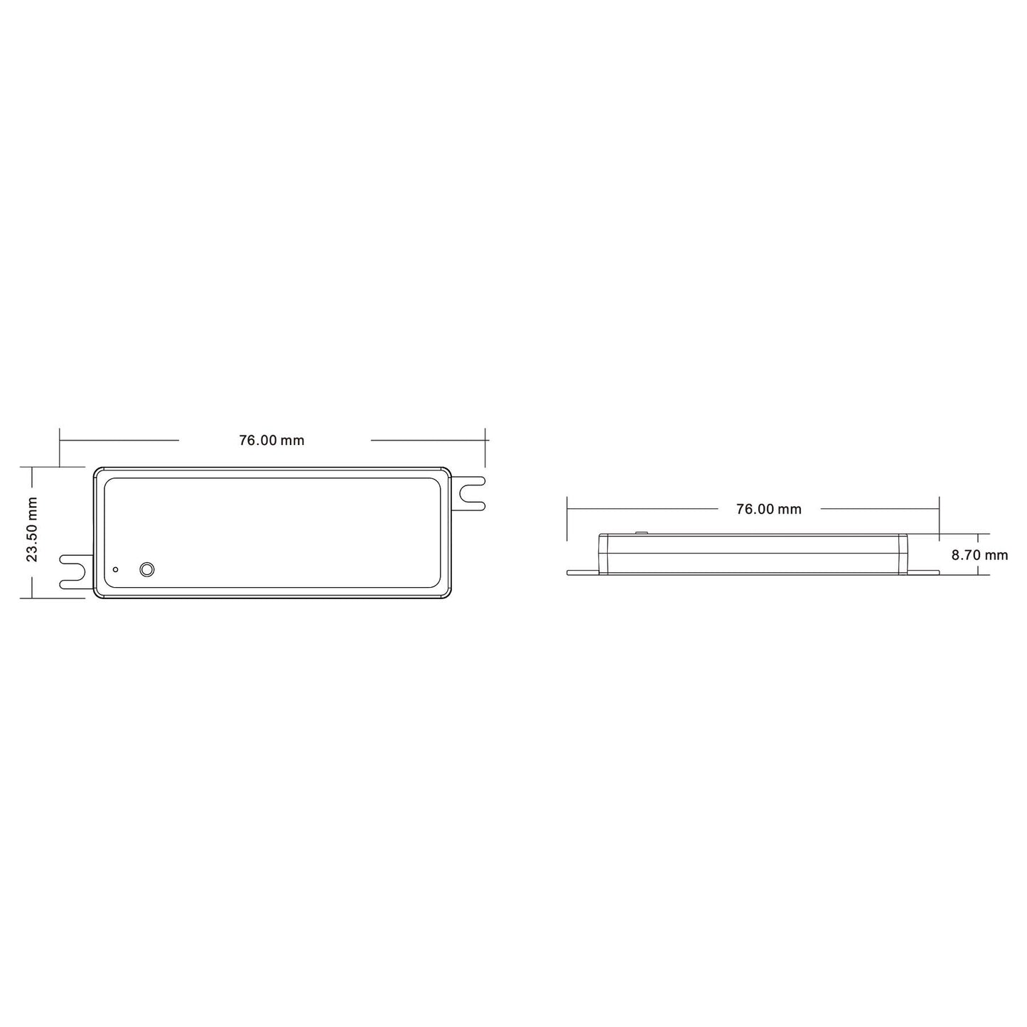  LED 12-24V DC Dimming Controller 1CH*5A 2.4GHz RF V1-M