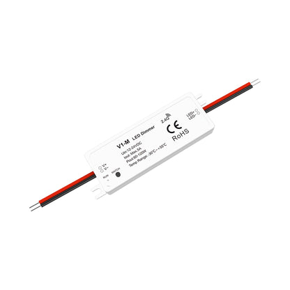  LED 12-24V DC Dimming Controller 1CH*5A 2.4GHz RF V1-M