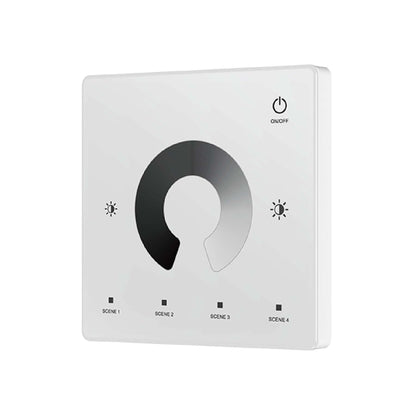  LED 12-24V DC Dimming Controller V1-M(D) + 1 Zone Panel Remote Control 1*CR2032 Battery TW1