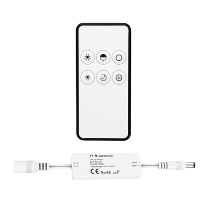  LED 12-24V DC Dimming Controller V1-M(D) + 1 Zone Remote Control RM1