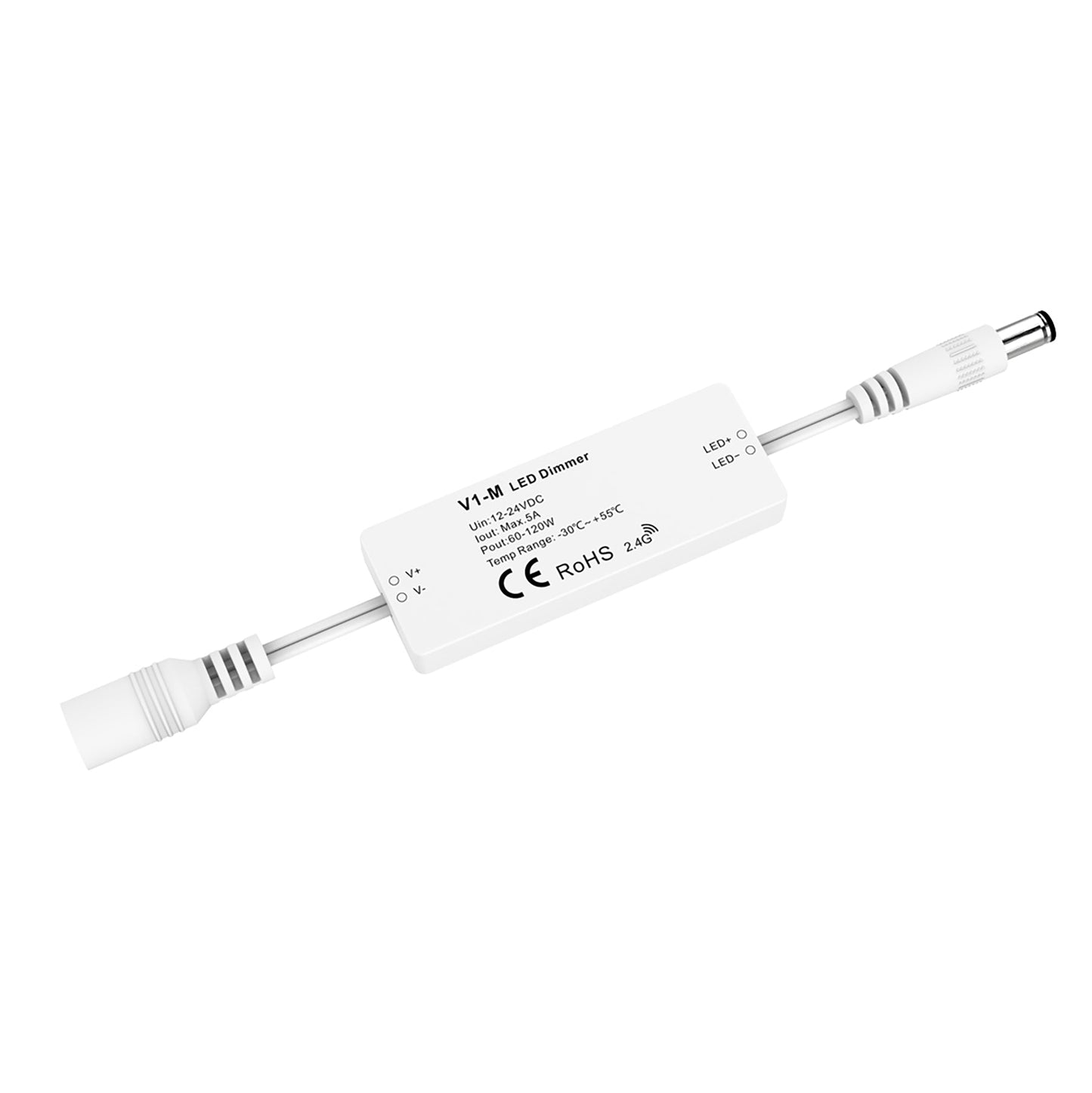 LED 12-24V DC Dimming Controller V1-M(D) + 4 Zone Panel Remote Control 100-240V AC Input T11-1