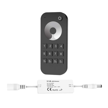  LED 12-24V DC Dimming Controller V1-M(D) + 8 Zone Remote Control RT8