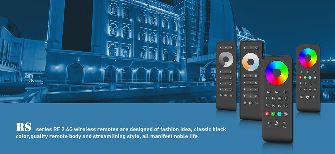  LED 12-24V DC RGB+CCT Controller V5-M + 8 Zone Remote Control RS10