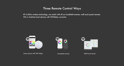 LED 12-24V DC RGB+CCT Controller V5-M + 8 Zone Remote Control RS10