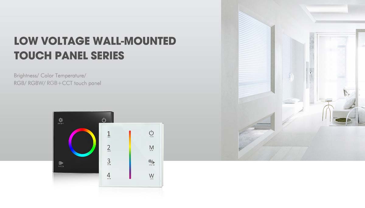 LED 12-24V DC RGB Controller Touch Panel 3CH*4A 2.4GHz RF T3-1