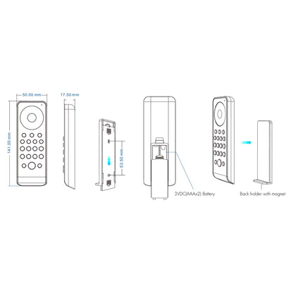  LED 12-24V DC Dimming/CCT/RGB/RGBW Controller VP + 8 Zone Remote Control RS8