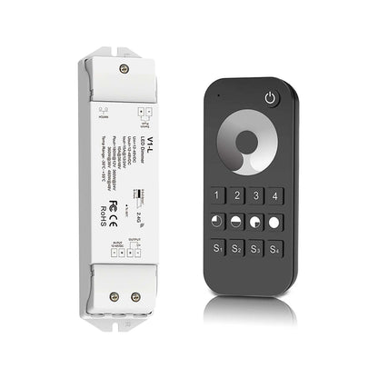  LED 12-48V DC Dimming Controller V1-L + 4 Zone Remote Control RT6