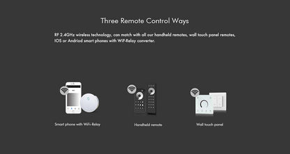  LED 12-48V DC Dimming Controller V1-L + 8 Zone Remote Control RT8
