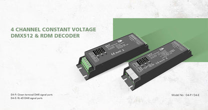  LED 12-48V DC DMX Decoder 4CH*8A D4-E