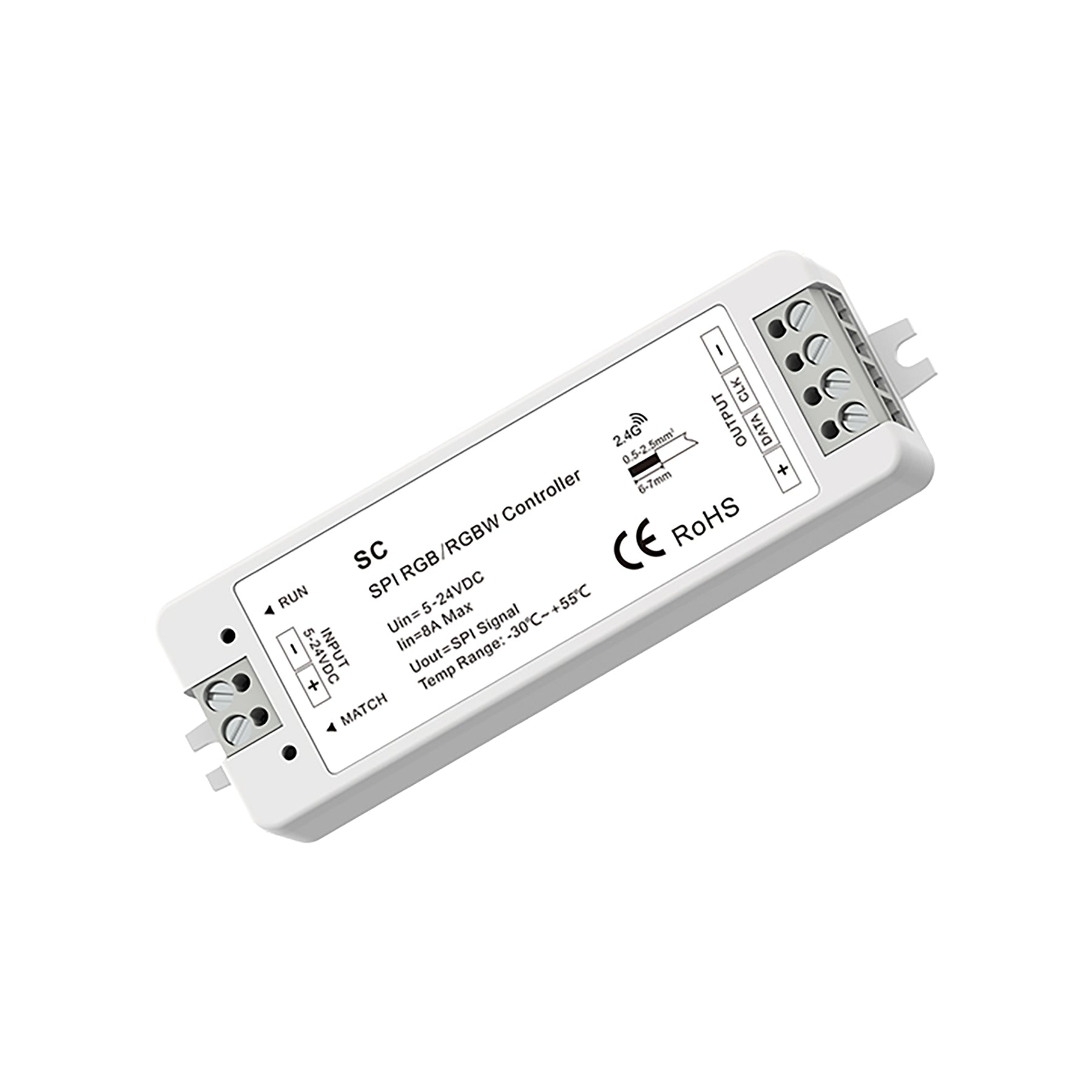  LED 5-24V DC SPI Pixel Controller SC + 1 Zone Remote Control R9