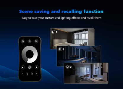  LED 5-24V DC SPI Pixel Controller SC + 1 Zone Remote Control R9