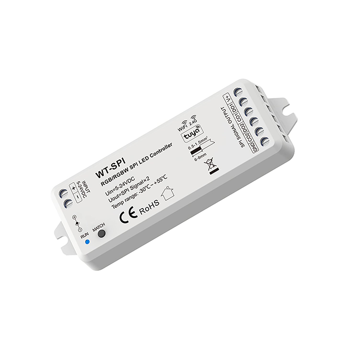  LED 5-24V DC SPI Pixel Wifi Controller WT-SPI + 1 Zone Remote Control R9