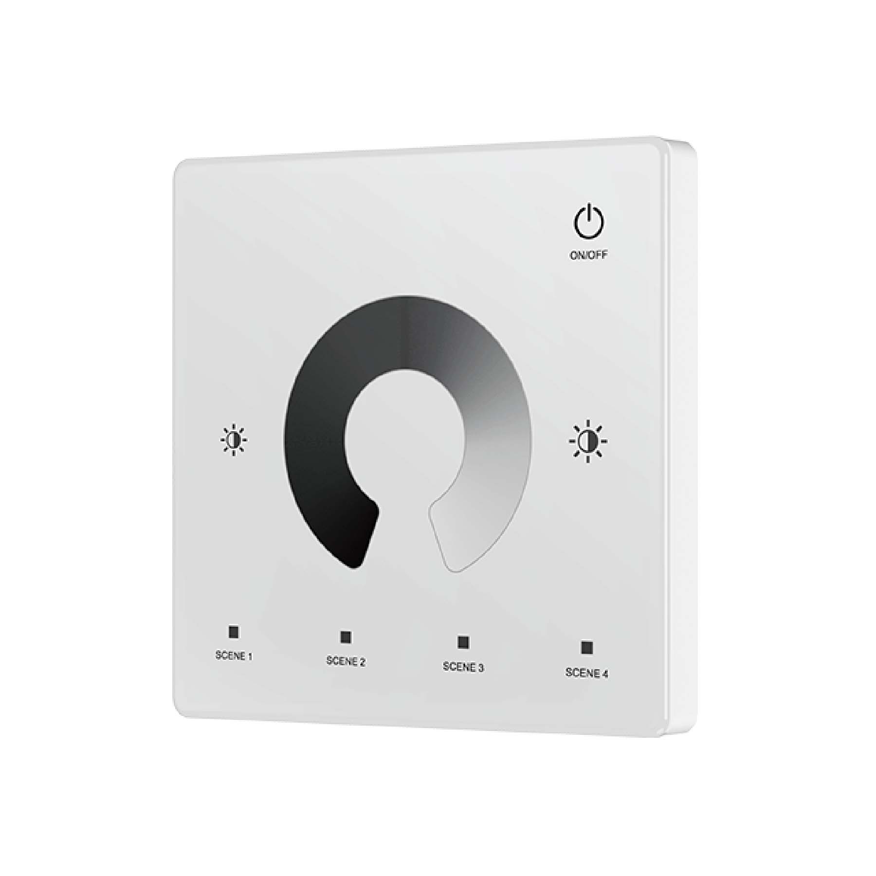  LED 5-36V DC Dimming Controller V1 + 1 Zone Panel Remote Control 1*CR2032 Battery TW1