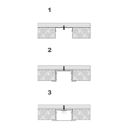  Recessed LED Aluminium Profile 28x20mm (177-Y2820)
