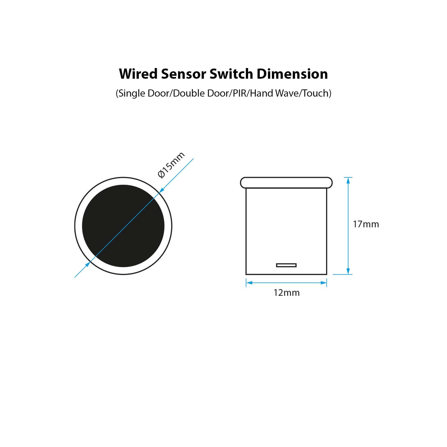  LED Cabinet Central Control Sensor Switch