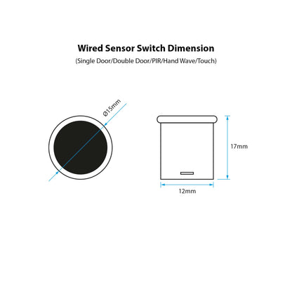  LED Cabinet Central Control Sensor Switch