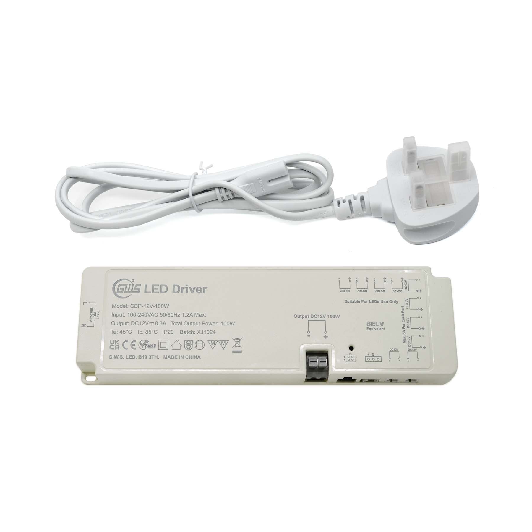  LED Plug And Play Multi DuPont Port Cabinet Driver 12V-24V 24W-100W