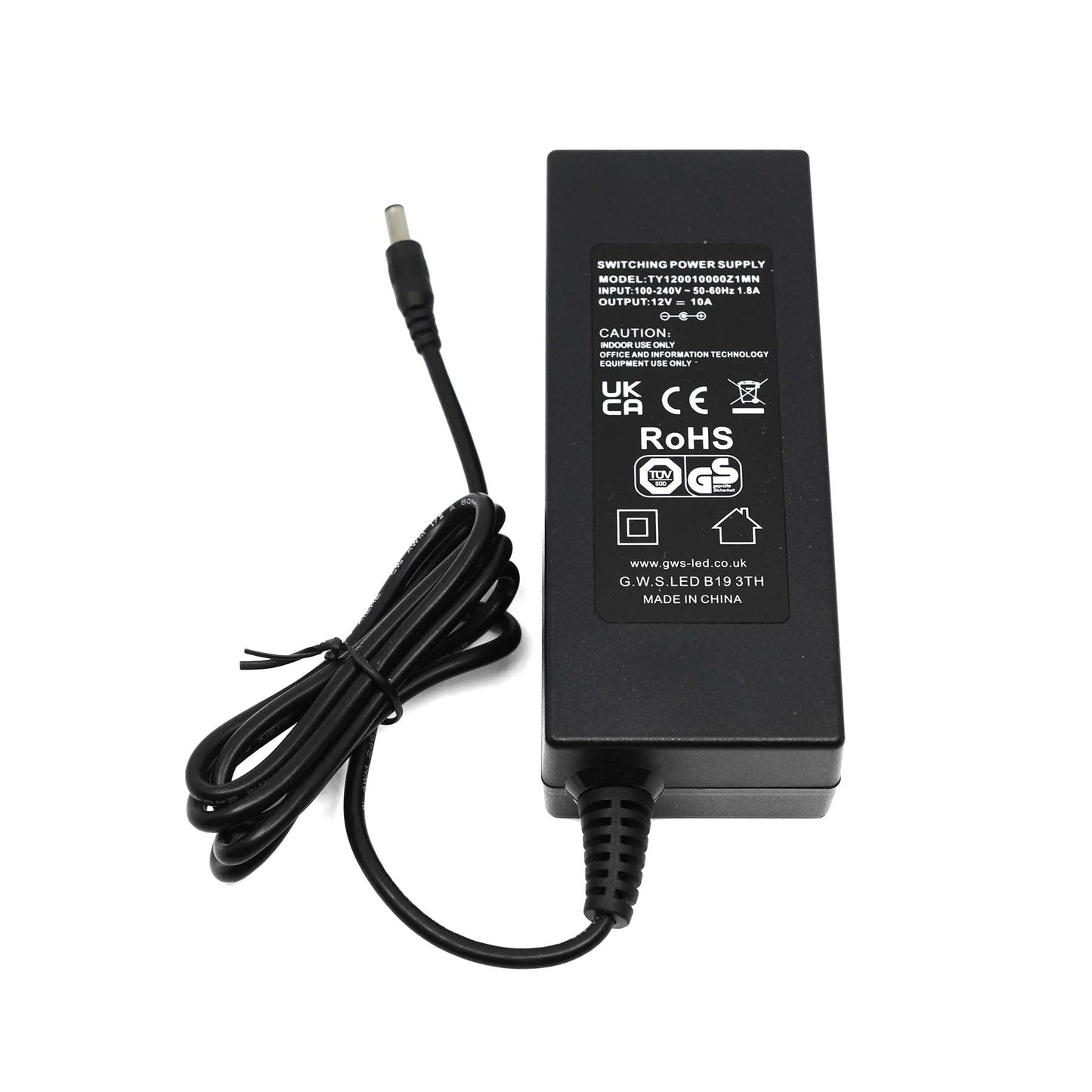  Plug & Play LED Power Supply Transformer DC 12V 120W 10A IP20