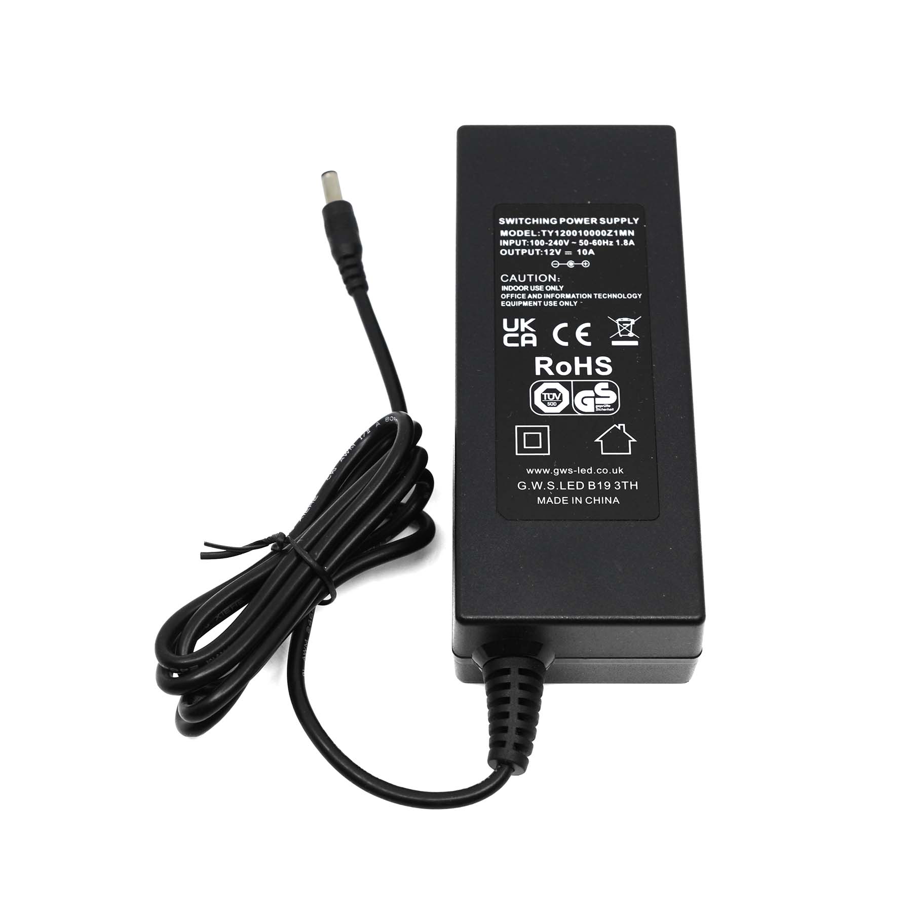  Plug & Play LED Power Supply Transformer DC 12V 120W 10A IP20