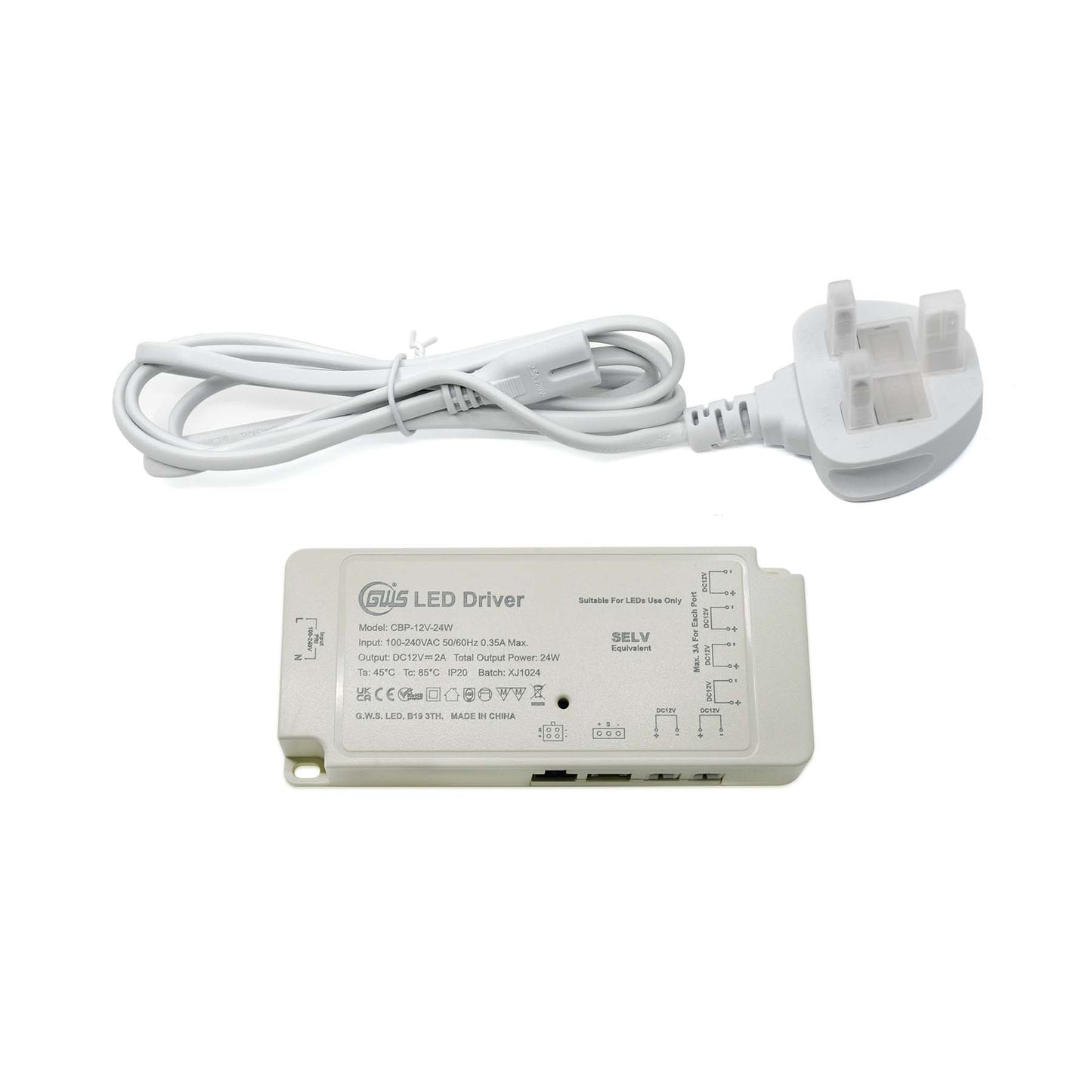  LED Plug And Play Multi DuPont Port Cabinet Driver 12V-24V 24W-100W