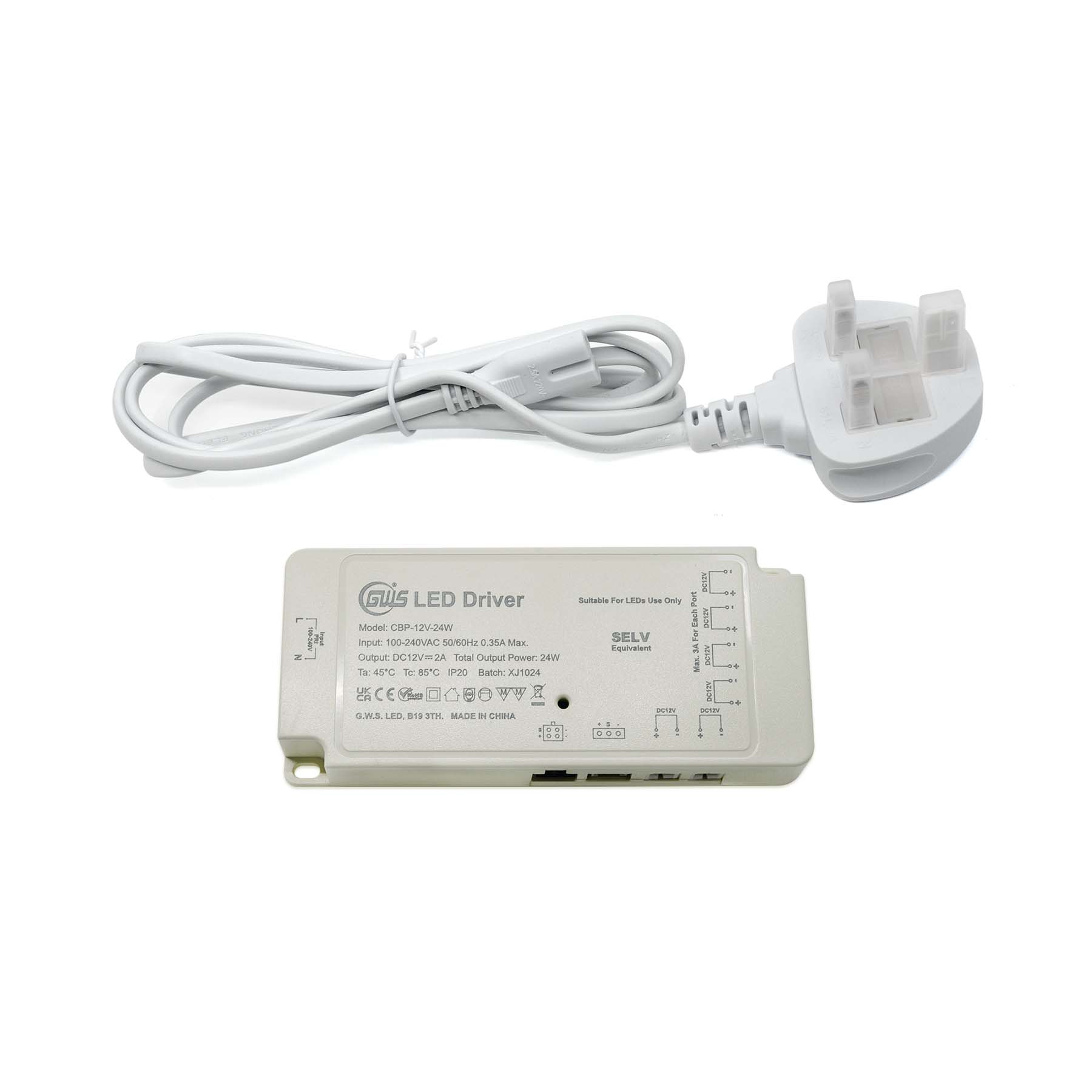  LED Plug And Play Multi DuPont Port Cabinet Driver 12V-24V 24W-100W