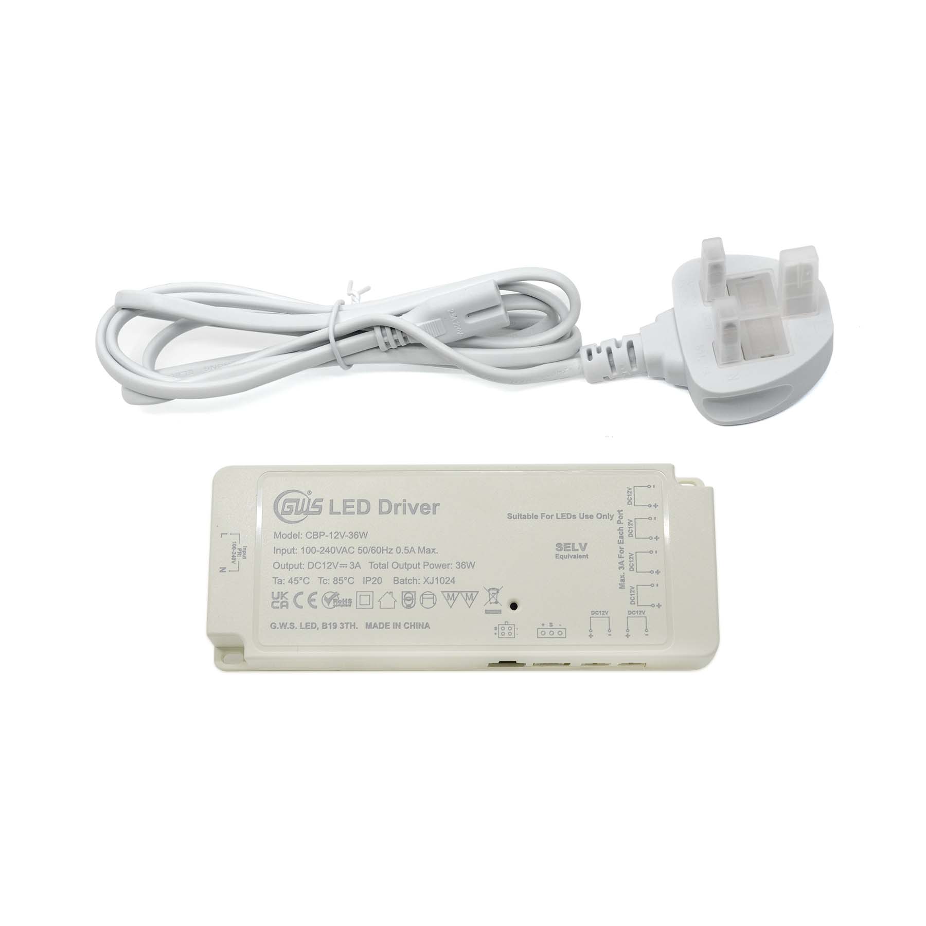  LED Plug And Play Multi DuPont Port Cabinet Driver 12V-24V 24W-100W
