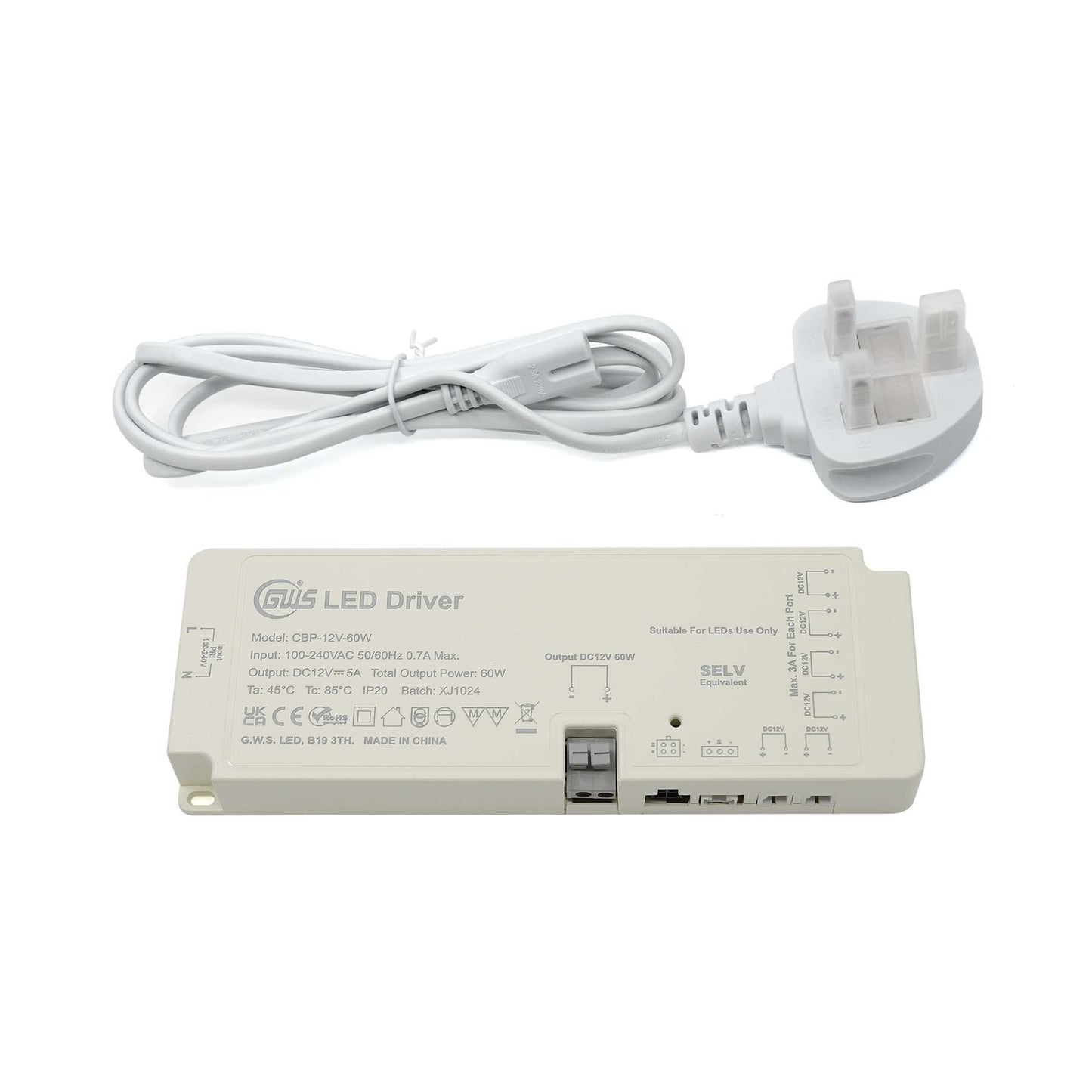  LED Plug And Play Multi DuPont Port Cabinet Driver 12V-24V 24W-100W