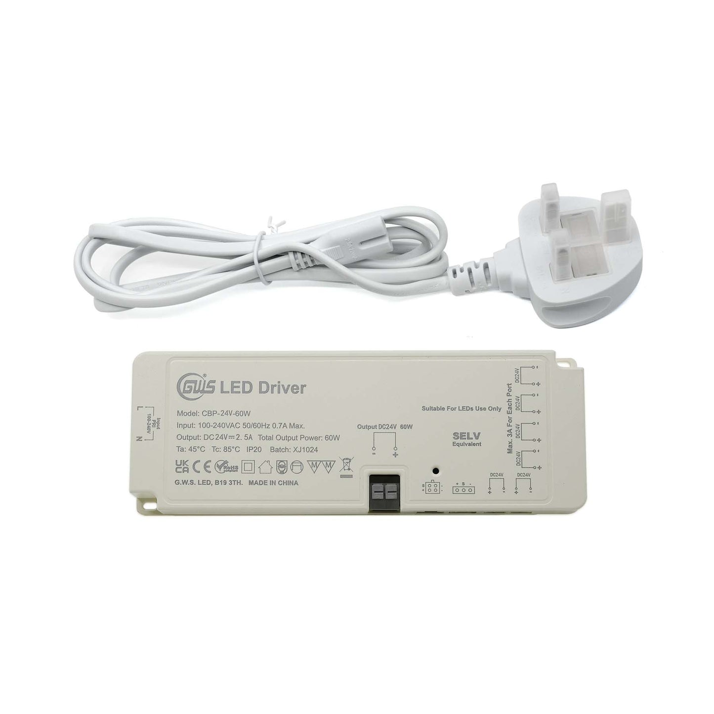  LED Plug And Play Multi DuPont Port Cabinet Driver 12V-24V 24W-100W