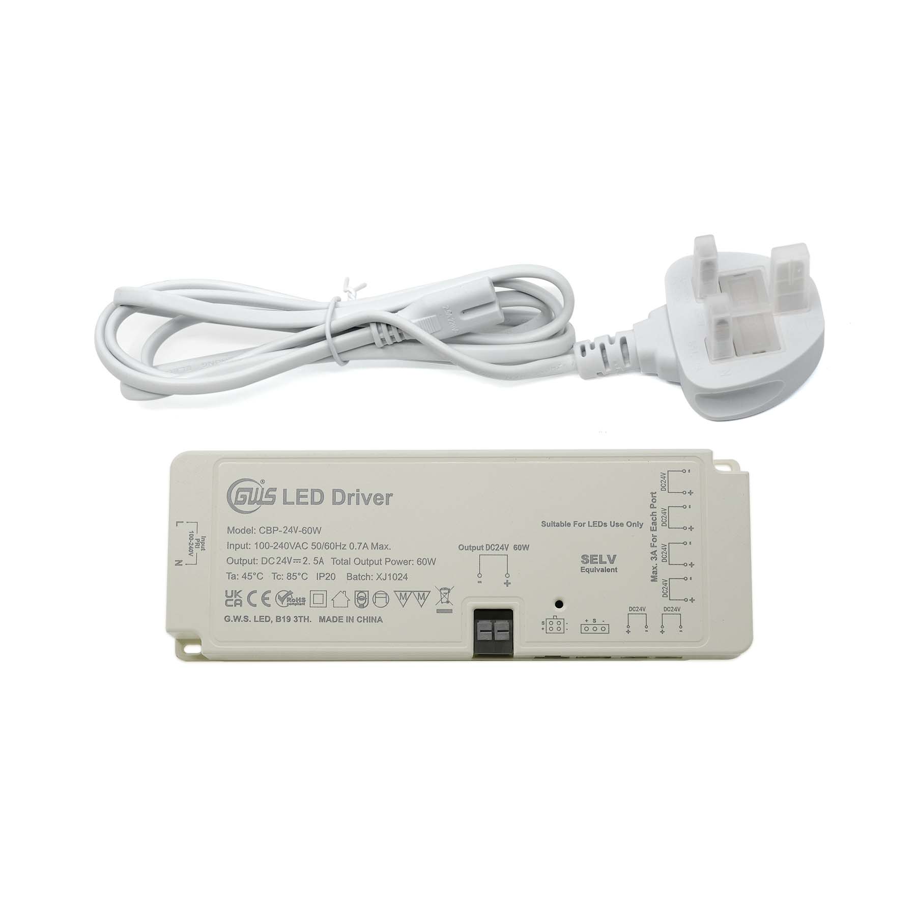  LED Plug And Play Multi DuPont Port Cabinet Driver 12V-24V 24W-100W