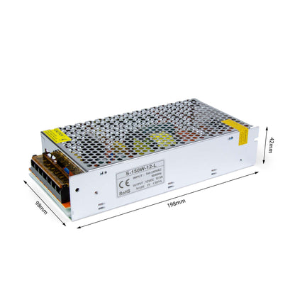  LED Power Supply Transformer DC 12V 150W 12.5A IP20
