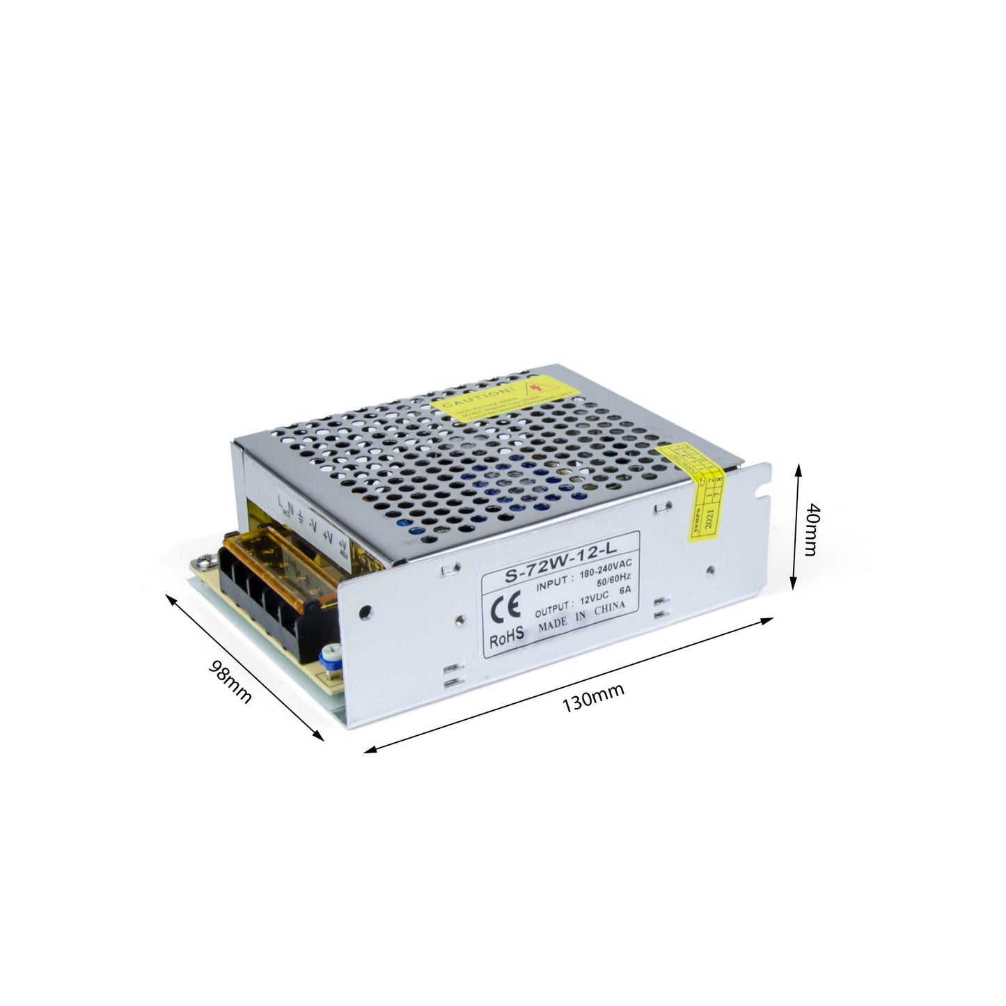  LED Power Supply Transformer DC 12V 72W 6A IP20