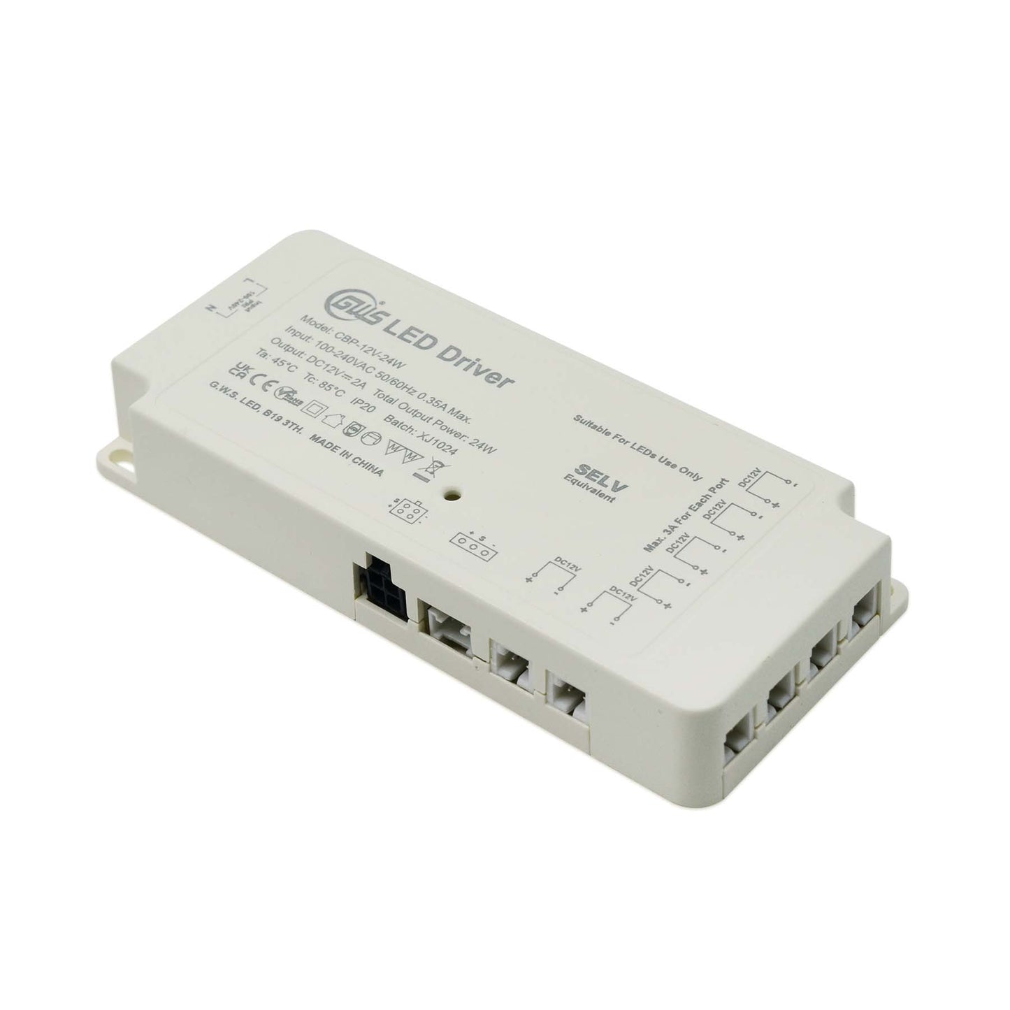  LED Plug And Play Multi DuPont Port Cabinet Driver 12V-24V 24W-100W