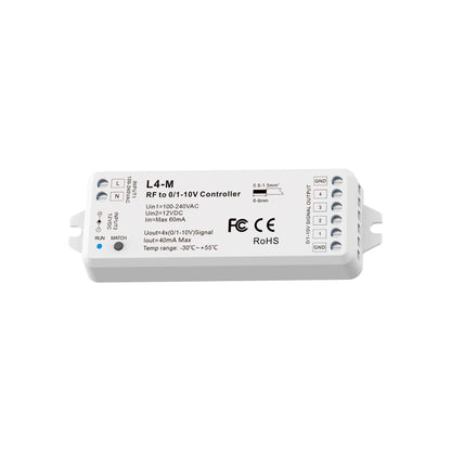  LED RF To 4 Channels 0-10V Dimmer L4-M