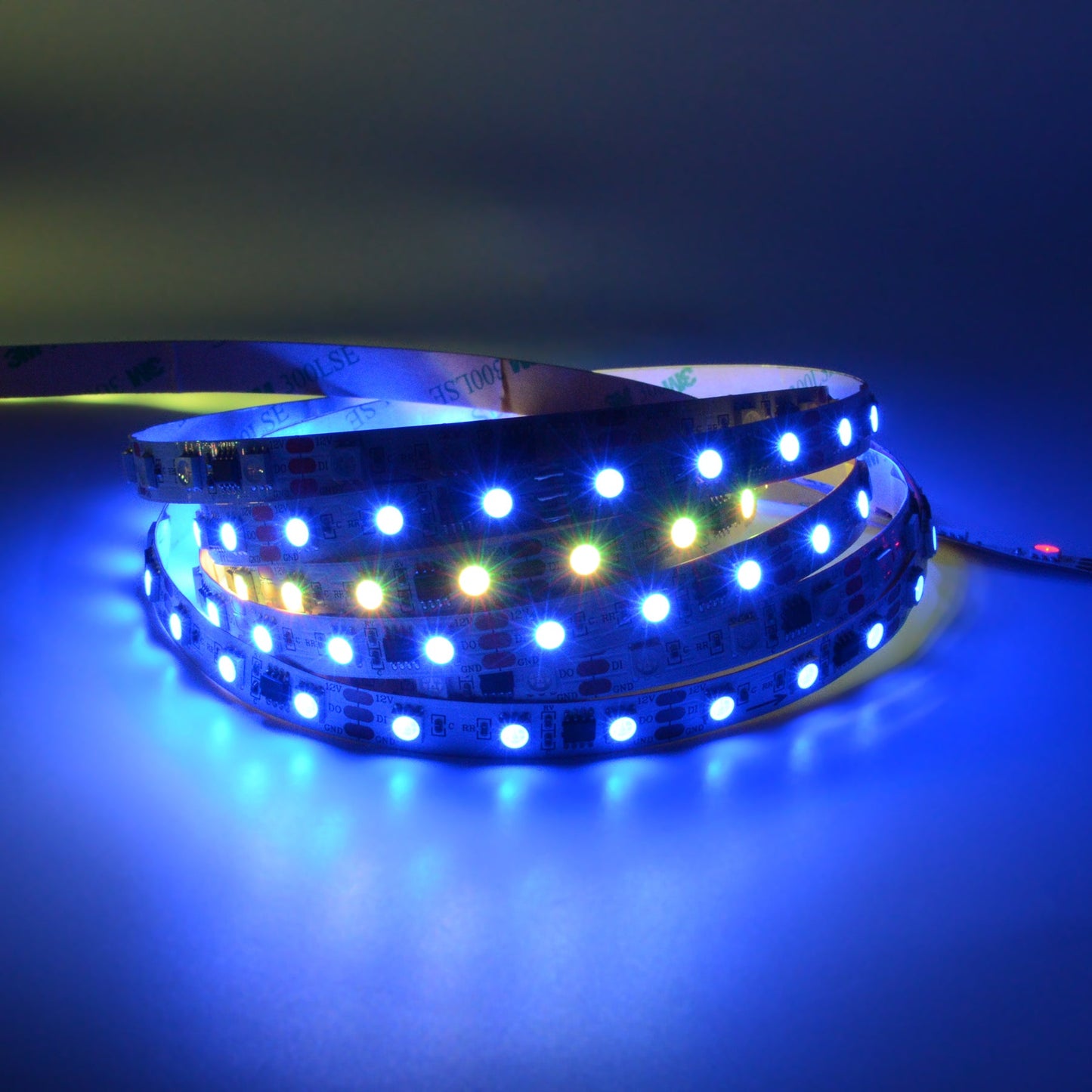  WS2811 SPI 5050 RGB LED Strip Light 12V – 5M Digital Addressable, 20px/M, IP20