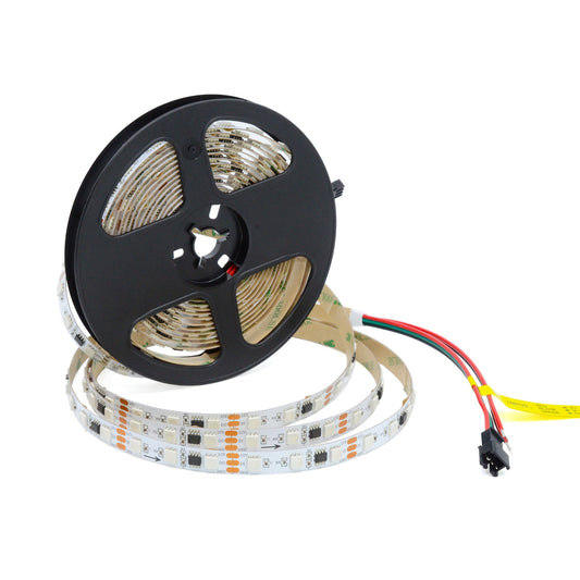 WS2811 SPI 5050 RGB LED Strip Light 12V – 5M Digital Addressable, 20px/M, IP20
