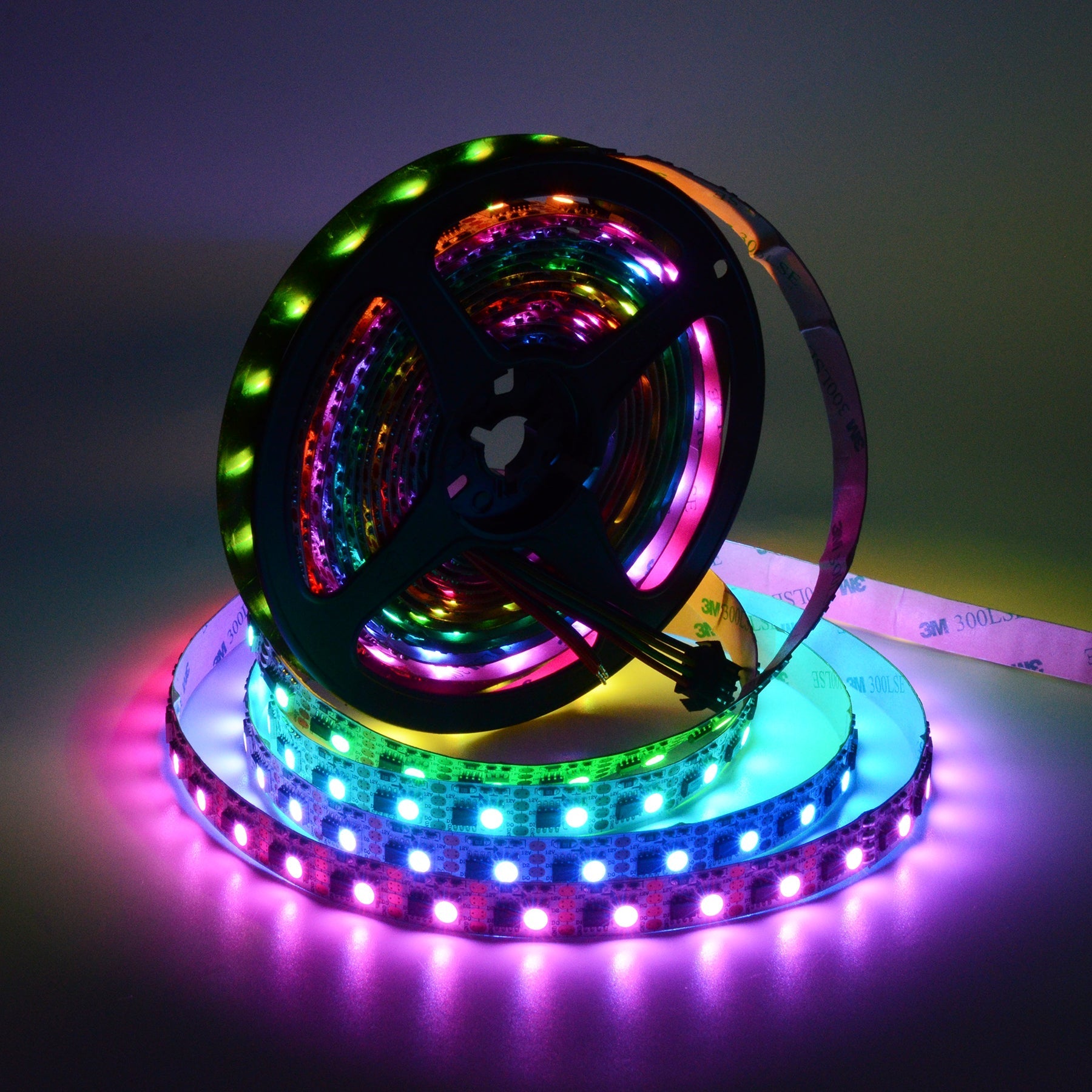  WS2815 SPI 5050 RGB LED Strip Light 12V – 5M Digital Addressable, 60px/M, IP20