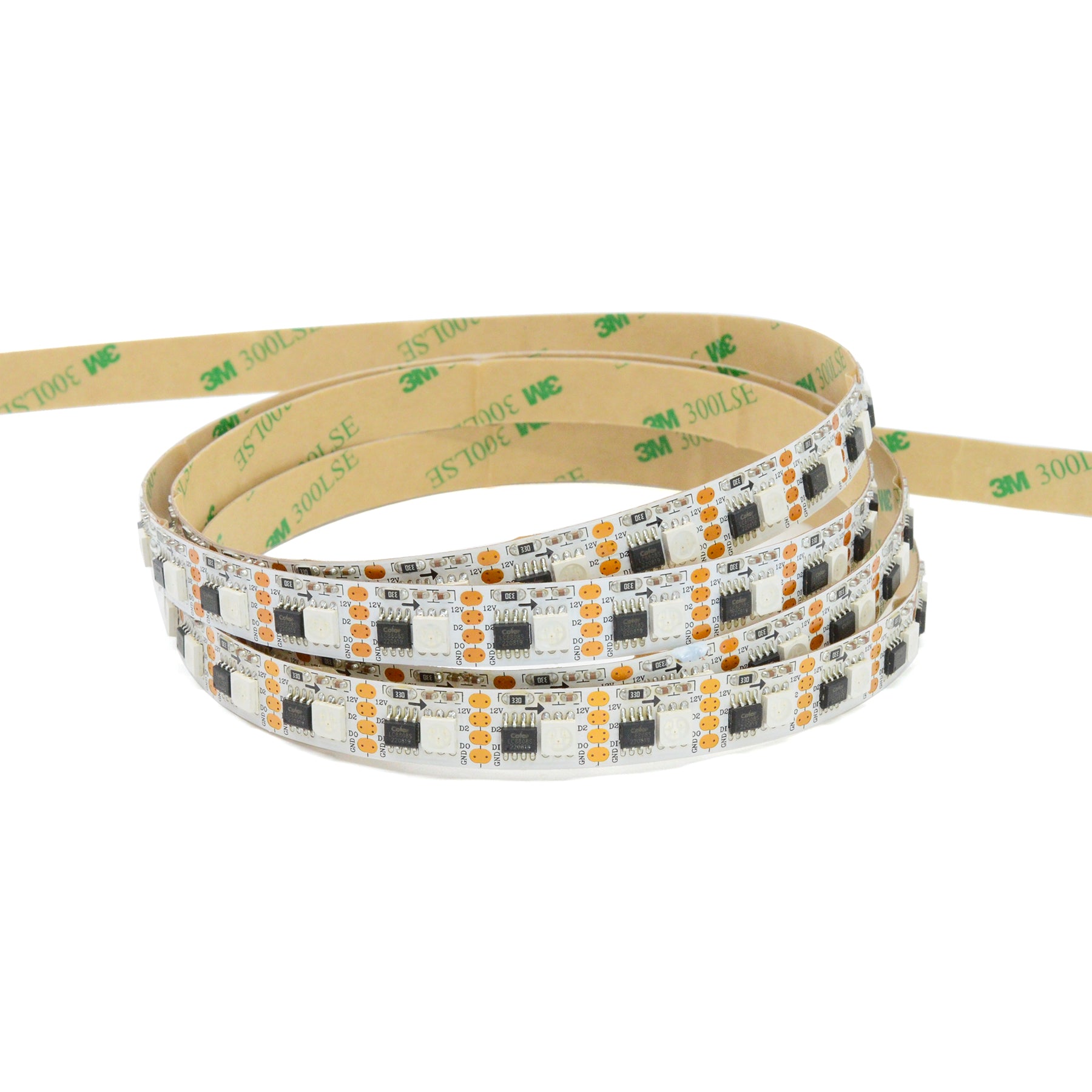  WS2815 SPI 5050 RGB LED Strip Light 12V – 5M Digital Addressable, 60px/M, IP20