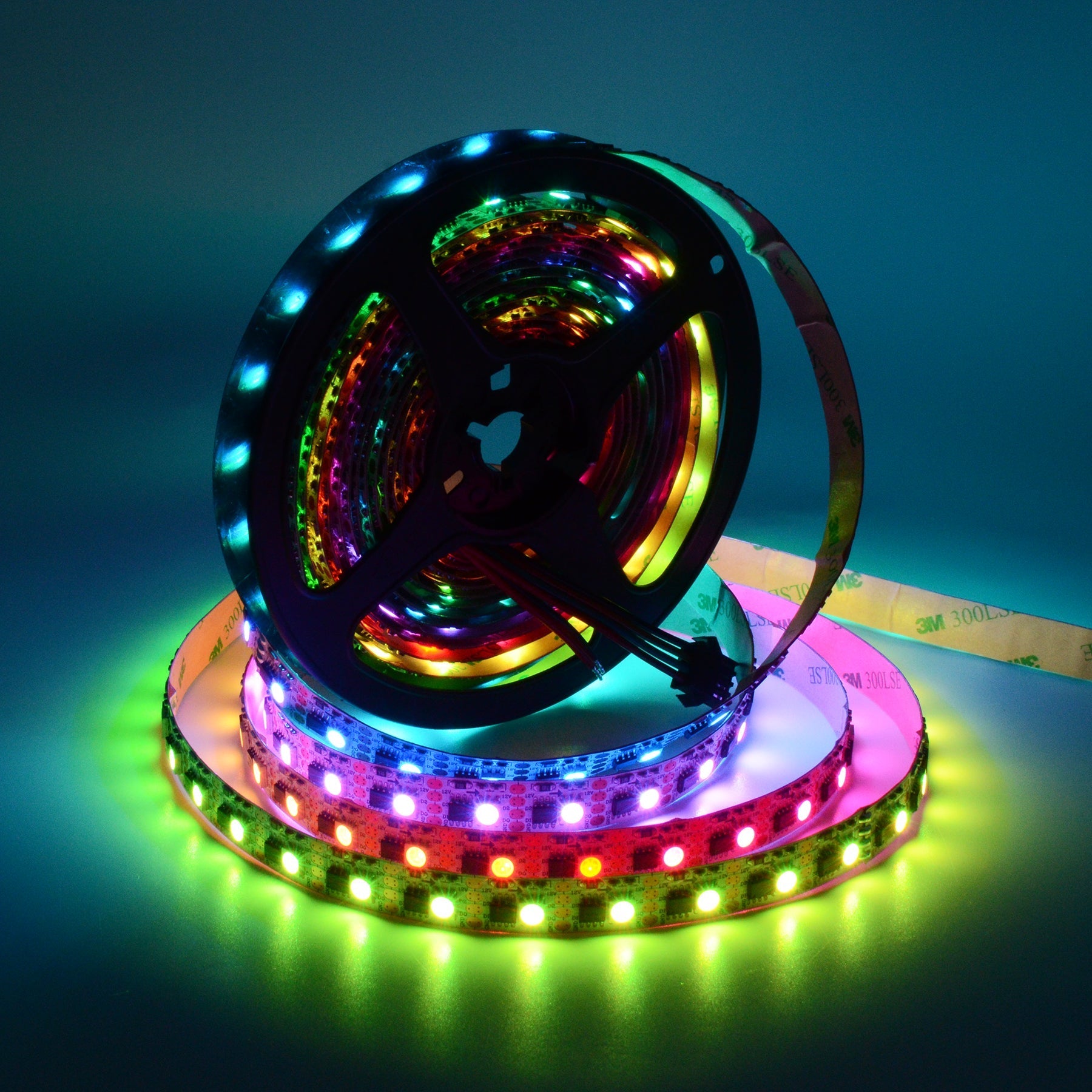  WS2815 SPI 5050 RGB LED Strip Light 12V – 5M Digital Addressable, 60px/M, IP20