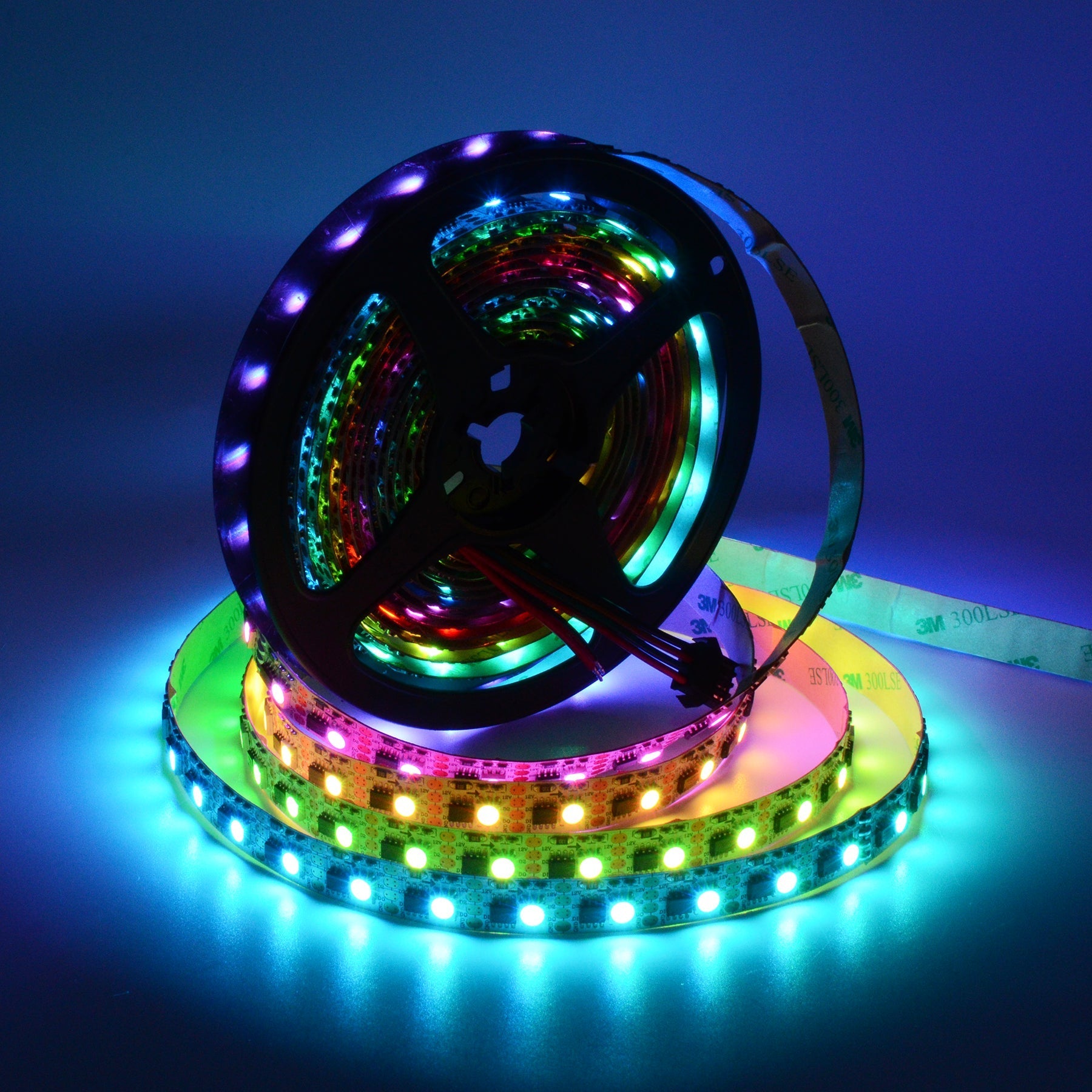 WS2815 SPI 5050 RGB LED Strip Light 12V – 5M Digital Addressable, 60px/M, IP20