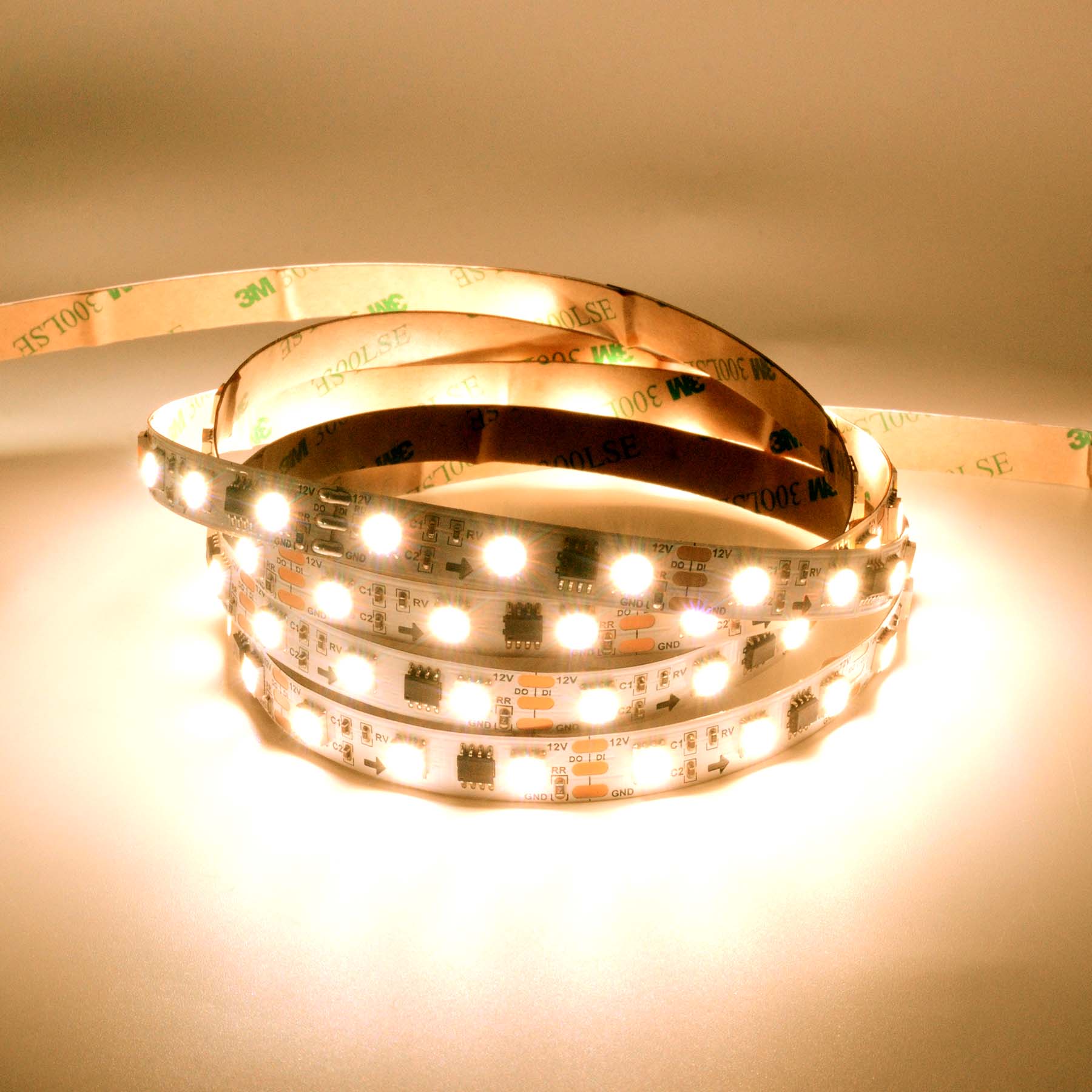  UCS2904 SPI 5050 RGBWW LED Strip Light 12V – 5M Digital Addressable, IP20