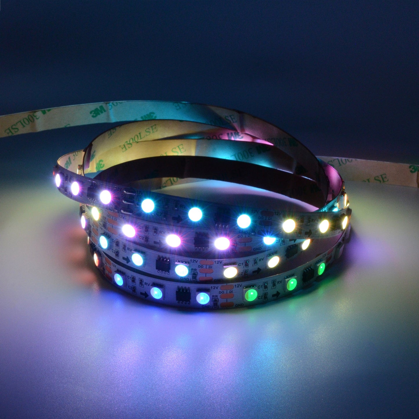  UCS2904 SPI 5050 RGBW LED Strip Light 12V – 5M Digital Addressable, IP20