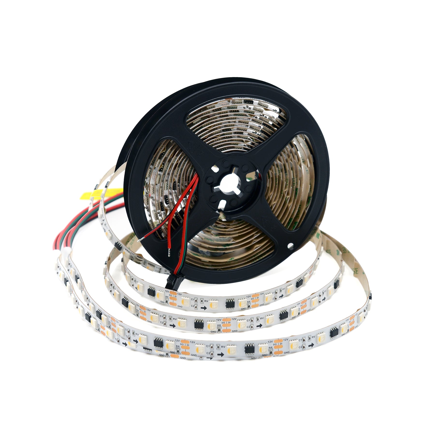  UCS2904 SPI 5050 RGBWW LED Strip Light 12V – 5M Digital Addressable, IP20