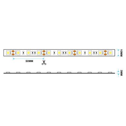  LED 5050 Strip Light, 5M Reel, IP20, 12V, 60 LEDs/M