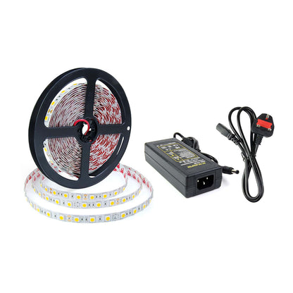  LED 5050 Strip Light, 5M Reel, IP20, 12V, 60 LEDs/M